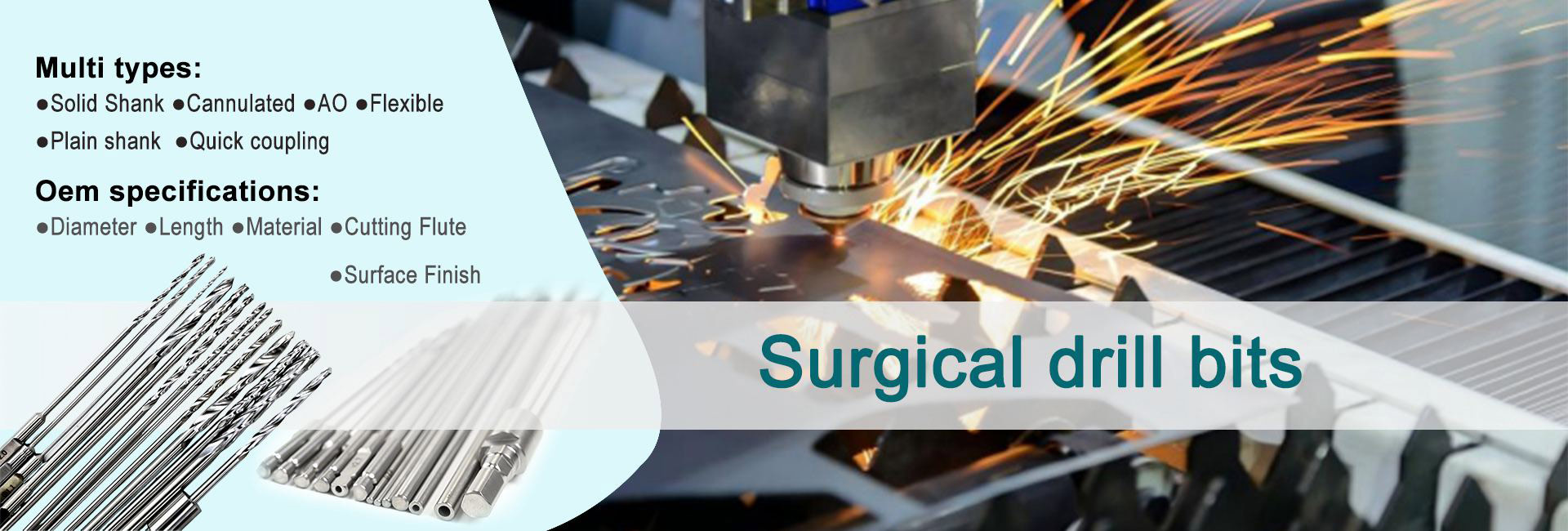 Surgical drill bits, orthopedic bone drill, multi-type medical drilling instruments, OEM custom orthopedic tools