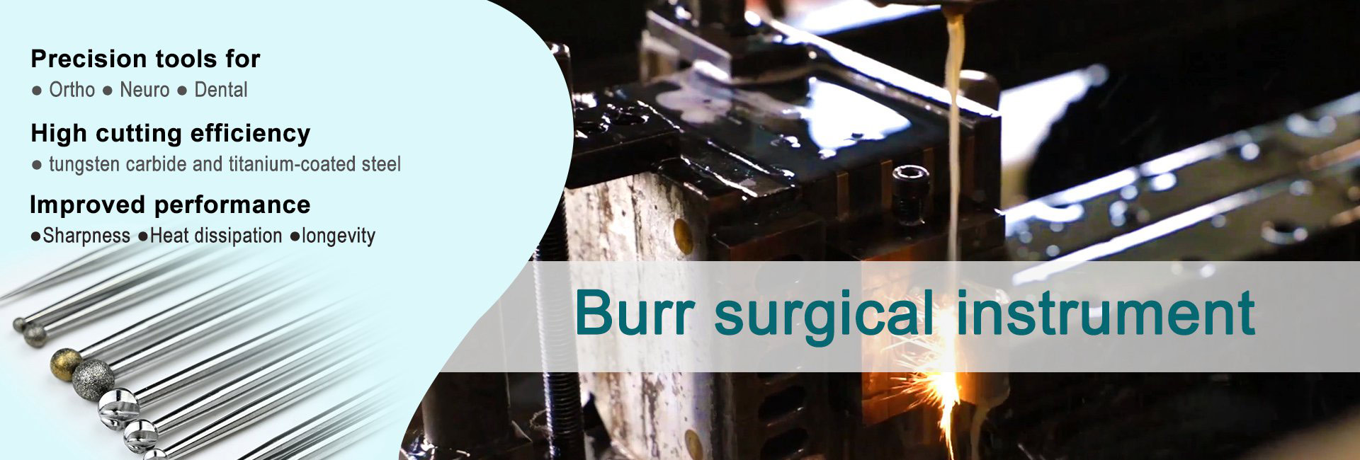 Orthopedic Surgical Burr Instrument, High Precision Cutting Tools,Neurosurgery burr